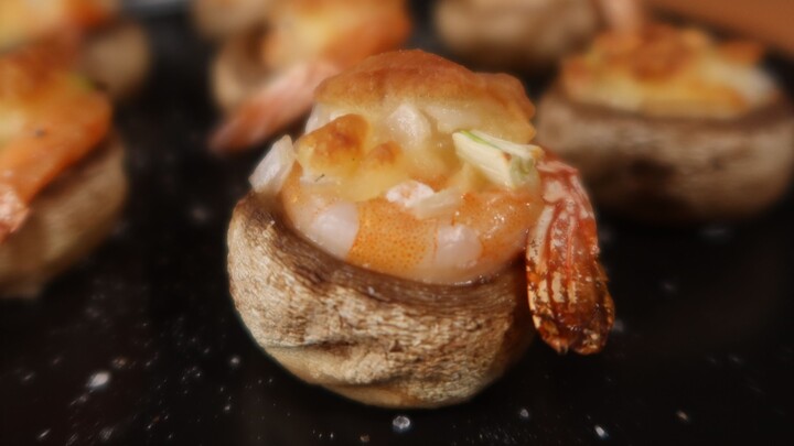 鲜虾口蘑塔，简单好吃上档次