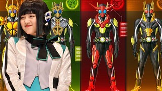 Mẫu thiết kế Kamen Rider 01: Mười chín dạng phái sinh của Zero One, ba màu sắc thay đổi theo kiểu gấ