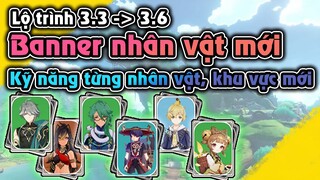 Lộ trình 3.3 - 3.6 Kỹ năng nhân vật mới, khu vực mới, Full cây mơ mộng | Genshin Impact