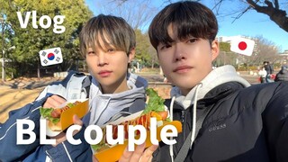 한일BL커플) 입 터져서 먹기만 하는 일본 일상 vlog🥣(ft. 야키니쿠 홀릭,,,&편의점 파티🍻) | 처음으로 구매한 카메라 언박싱 ! 📷 | 코골이 검사 ,,? | 게이커플