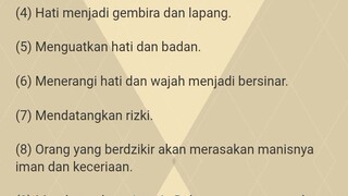 manfaat ingat kepada Allah SWT.