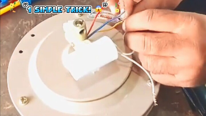 Ceiling Fan Wiring Made EASY! 😱⚡ This Connection Trick Changes Every“这个接线技巧太实用了！😱”