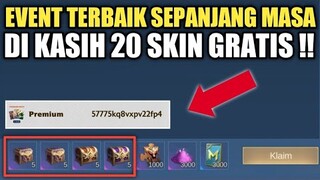 EVENT TERGILA !! DI KASIH 20 SKIN PERMANEN GRATIS ! TOTAL 15.000 DIAMOND LEBIH, JANJI JANGAN IRI !!