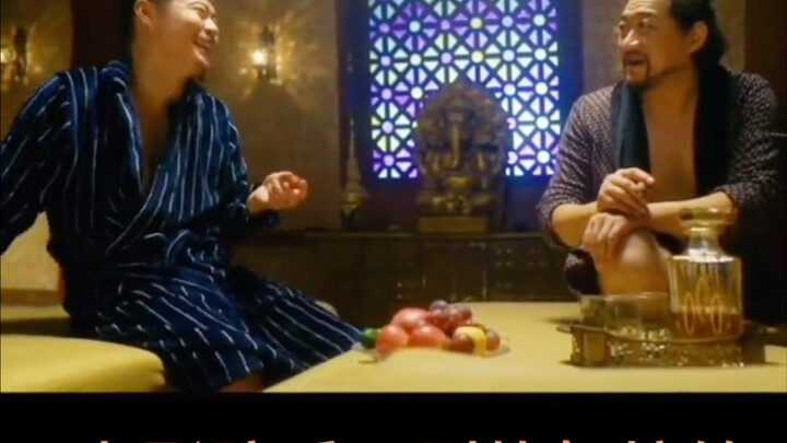 A gang boss strikes up a chat with an extra, and they actually click—hilarious!