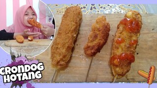 BIKIN HOTANG/CORNDOG JAJANAN KAKI LIMA! ENAK NGAK YA?