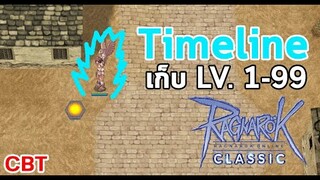 RO Classic GGT : Timeline เก็บเลเวล 1-99 ช่วง CBT