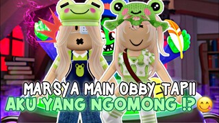 MARSYA GA BOLEH NGOMONG SELAMA MAIN OBBY !?🤐😲 No Cut No Edit !✨ | ROBLOX INDONESIA 🇮🇩 |