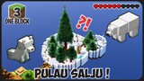 Membuat Habitat Polar Bear dan Snow Fox ! || Minecraft One Block Indonesia Pt.3