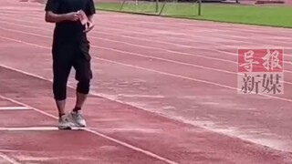 田径教练，激励队员训练，网友：这干劲不就来了！