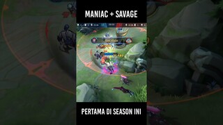 Maniac + Savage Pertama di Season Baru | Story WA Mobile Legend