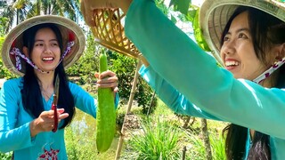 Mặn Mà Hương Vị Cá Ngừ Kho Khóm Chấm Đọt Nhãn Lồng + Bầu Luộc | NĐMT#241