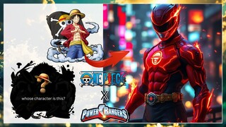 One Piece Char But Power Ranger 🔥 Strawhat Pirates Characters (Anime One Piece) 2024💥