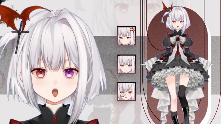 [live2d model display] ✟ Gothic girl with different eyes ✟ Misty Uo