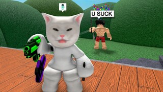 Making TEAMERS RAGE QUIT as a CAT..(Murder Mystery 2)