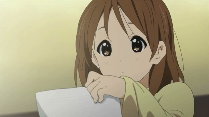 Yui writing the song U & I | K-On!! Season 2 Episode 17