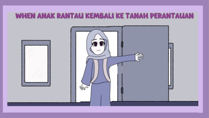ketika anak rantau balik ke tanah perantauan😭😔😔 (animasi indo)