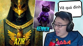 Đoán tướng LMHT được vẽ bởi TRÍ TUỆ NHÂN TẠO cực chất! AI Midjourney | iLoda