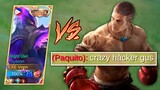 GUSION ULTRA FASTHAND VS STRONG FIGHTER PAQUITO META JUNGLER!!