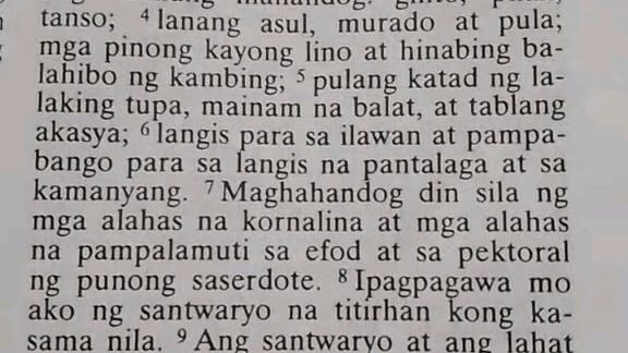 Pang Araw Araw na Talata                Exodus 25:1-9