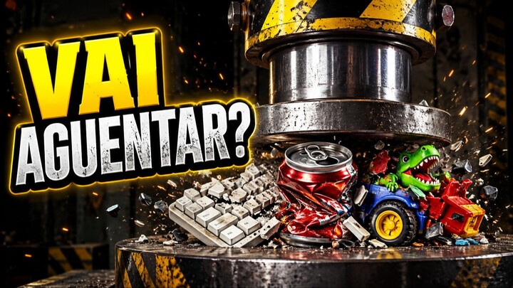 Prensa Esmagando Objetos Satisfatórios