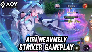 AOV : AIRI HEAVNELY STRIKER GAMEPLAY - ARENA OF VALOR LIÊNQUÂNMOBILE ROV COT