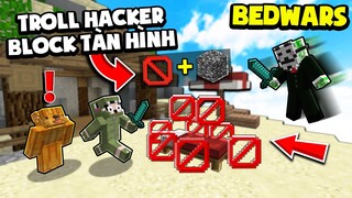 KHANGG CÙNG BÍ NGÔ BEDWARS TROLL HACKER BẰNG BEDROCK VÀ BLOCK TÀNG HÌNH *NOOB SOLO PVP VỚI HACKER ??