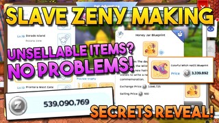 EASY ZENY MAKING ON YOUR SLAVE TO BUY YOUR UNSELLABLE ITEMS - RAGNAROK MOBILE