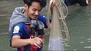 cast net fishing in Nepal | asala fishing | himalayan trout fishing |