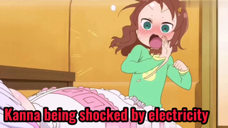 Kanna being shocked by electricity