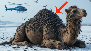 Rescue Team Saves Injured Camel from Barnacles & Parasites!