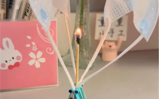Don't throw away old masks—turn them into a mask-powered hot air balloon!