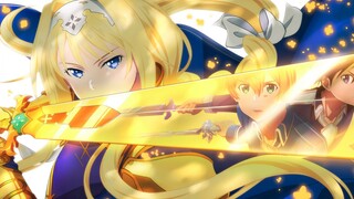 【刀剑神域alicization】爱丽丝角色曲 可视化音乐欣赏 《she was sitting under the osmanthus tree》