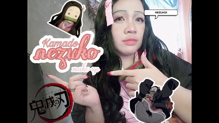 Nezuko Kamado (Kimetsu no Yaiba) Cosplay Make-Up