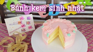 Cách làm bánh kem/bánh gato sinh nhật đơn giản tại nhà (có thể dùng hoặc không dùng lò nướng)