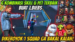 6 KOMBINASI SKILL & PET FREE FIRE TERBAIK BUAT J.BIEBS