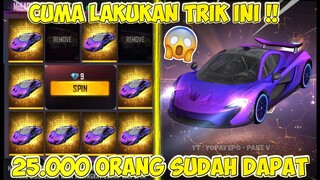 TRIK 1X SPIN 9 DM DAPAT MOBIL MCLAREN TERBARU !! - GARENA FREE FIRE