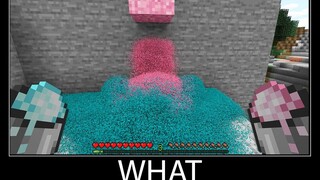 Minecraft รออะไร meme part 69 minecraft ที่เหมือนจริง Concrete powder