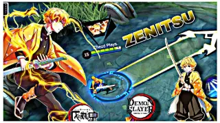 ZENITSU in Mobile Legends 😱😱 MLBB x Demon Slayer 🔥🔥