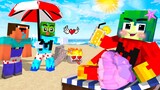 Monster School : Zombie x Squid Game HOT SUMMER LOVE STORY - Minecraft Animation