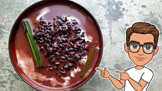 Resepi Bubur Pulut Hitam | Black Glutinous Rice with Coconut Milk | Black Rice Dessert | Pulut Hitam