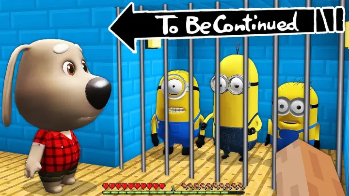 HOW MINIONS ESCAPED FROM BEN'S CAGE in MINECRAFT! - Gameplay Movie traps