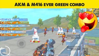 PUBG Lite AKM and M416 Ever Green Combo | AKM Hellfire and M416 Glacier | PUBG Mobile Lite Gameplay