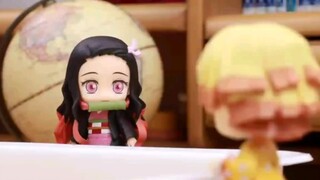 [Demon Slayer] Nezuko & Shanyi stop motion animation, for Nezuko, Shanshan shows himself~