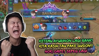 LAGI RANK KETEMU AYURINON MENGGILA!! JEJE DIKASIH GUSION AUTO SEPEGG WKWK