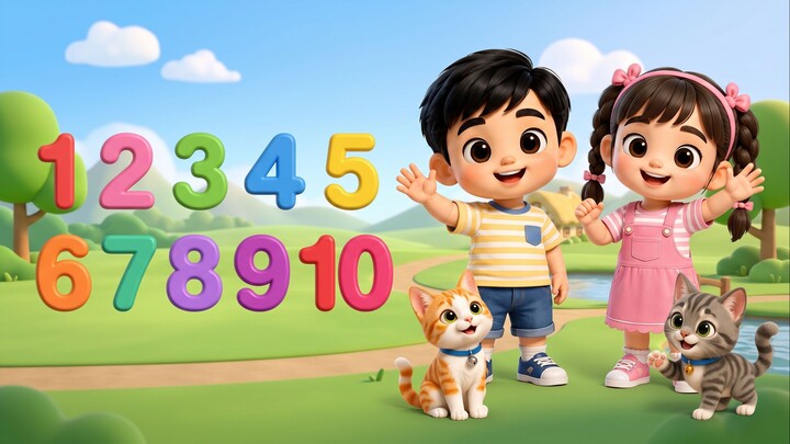 เพลงนับเลข 1-10 | นับเลขแสนสนุกสำหรับเด็ก | 🎵 Mumu Melody 🎵