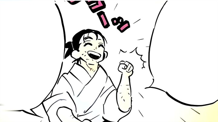 Demon Slayer, every time the father takes medicine, his son will be beaten for half an hour