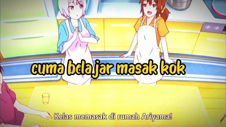 cuma belajar masak kok.