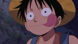 The comparison between the three-headed dog and Luffy when the trio met the three-headed dog, I was 