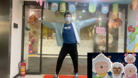 Dancing an energetic desert dance in front of Original Force [Totally embarrassed myself]