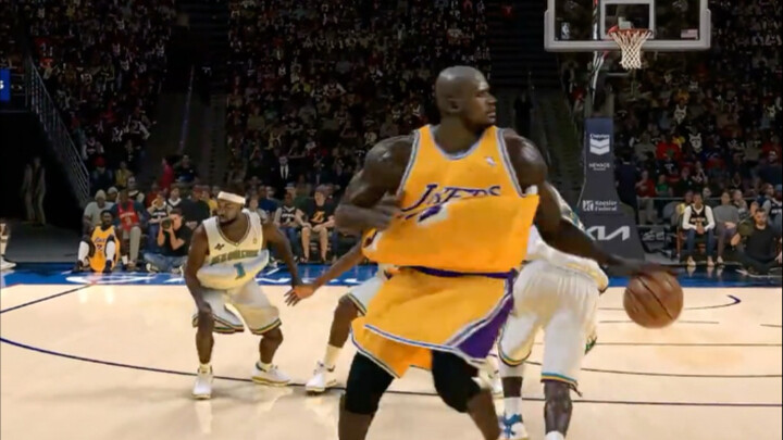 When I accidentally maxed out O'Neal's ball-handling stat to 99+